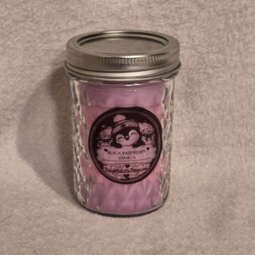 Black Raspberry Vanilla Scented Candle, 8oz